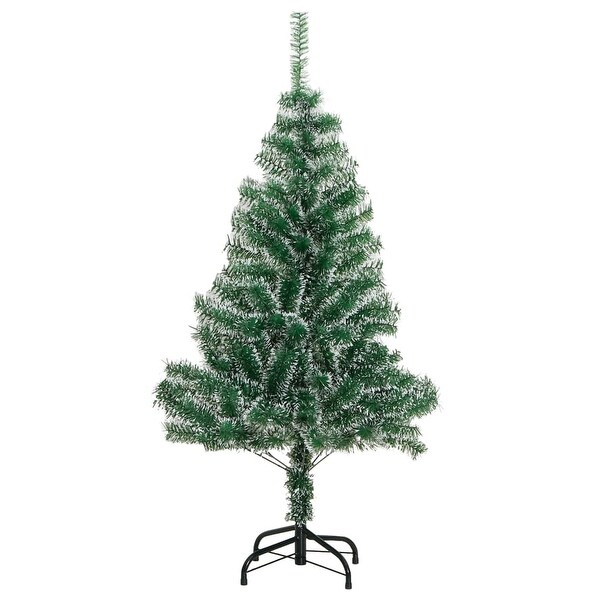 vidaXL Christmas Tree Garden Artificial Christmas Tree with Flocked Snow Green