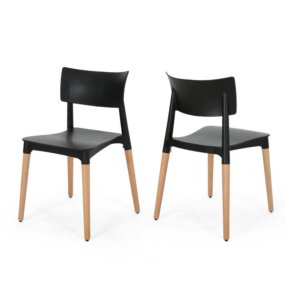 Noble House Margaretta Natural Wood Dining Chairs (Set of 2) 65749