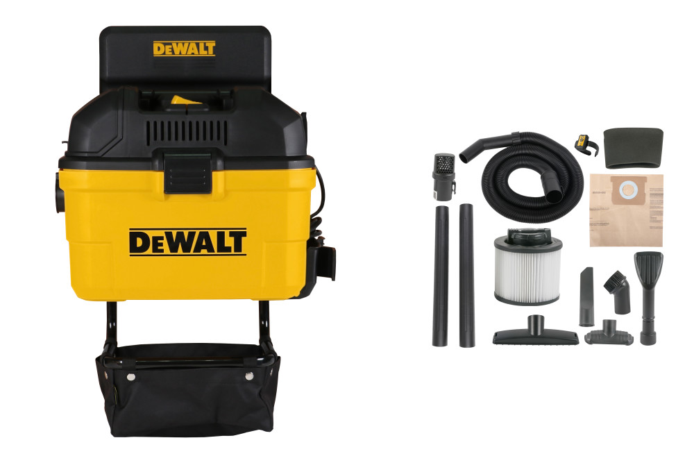 DEWALT 6 Gallon Wall Mounted Wet/Dry Vacuum with Wireless on/off Control ;