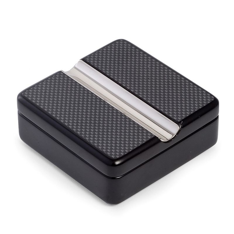 Bey-Berk Design Carbon Fiber Single Cigar Ashtray