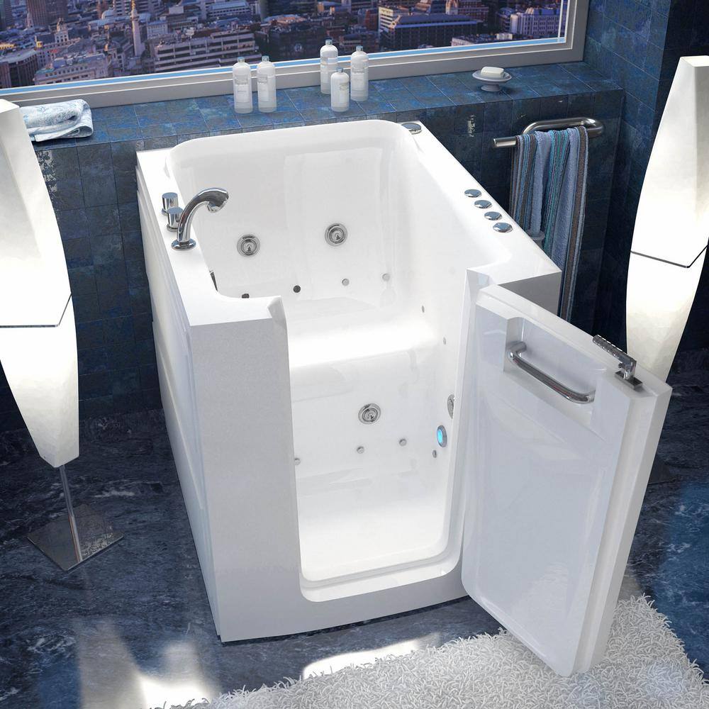 Universal Tubs HD Series 38 in. Right Swinging Door Walk-In Whirlpool and Air Bath Tub with Right Swinging Door in White HD3238RWD