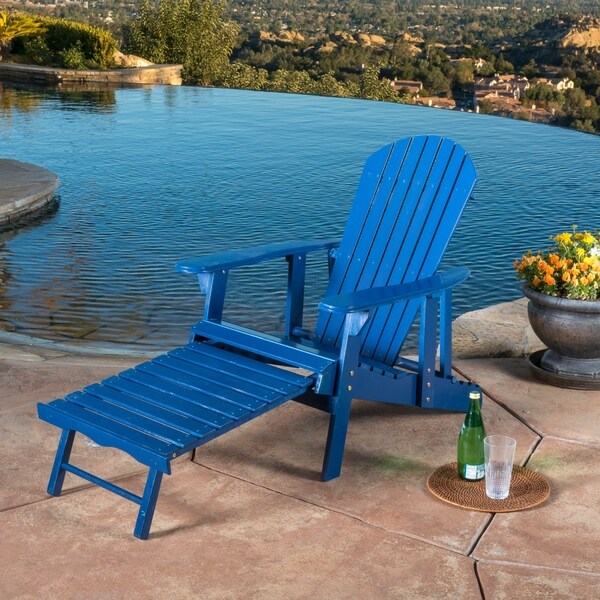 Hayle Reclining Wood Adirondack Chair (Set of 2) by Christopher Knight Home