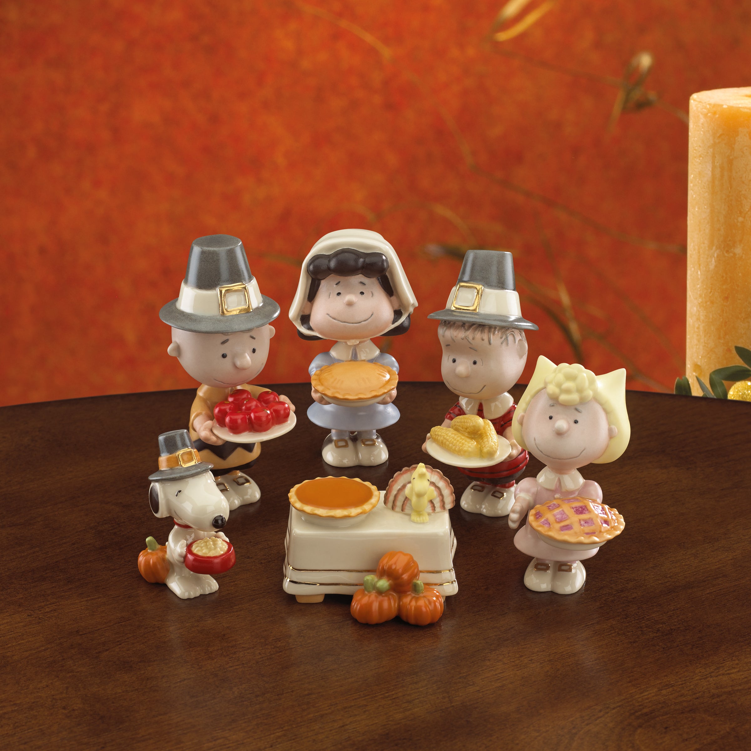 PEANUTS® 6-pc Thanksgiving Figurine Set