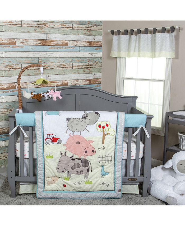 Trend Lab Farm Stack 4 Piece Crib Bedding Set