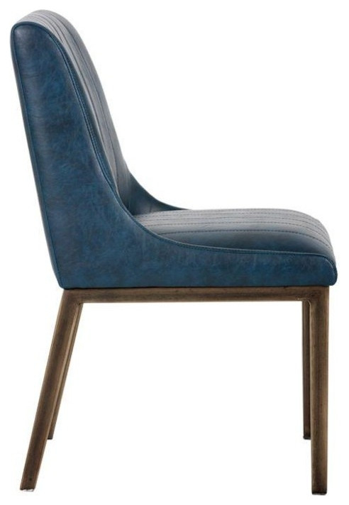 Bryce Dining Chair Vintage Blue (Set of 2)   Midcentury   Dining Chairs   by Virgil Stanis Design  Houzz