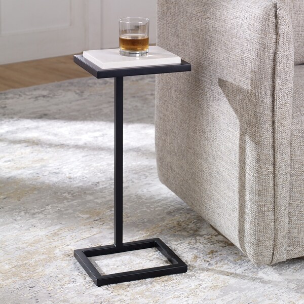 White Martini End Table - 8