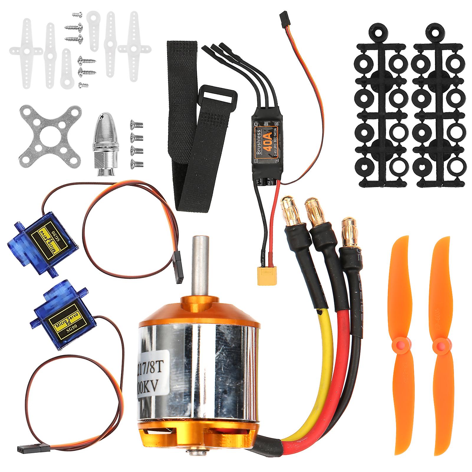 2217 Kv1100 Motor+1060 Propeller+9g Servo+40a Xt60 Esc Kit For Remote Control Helicopter