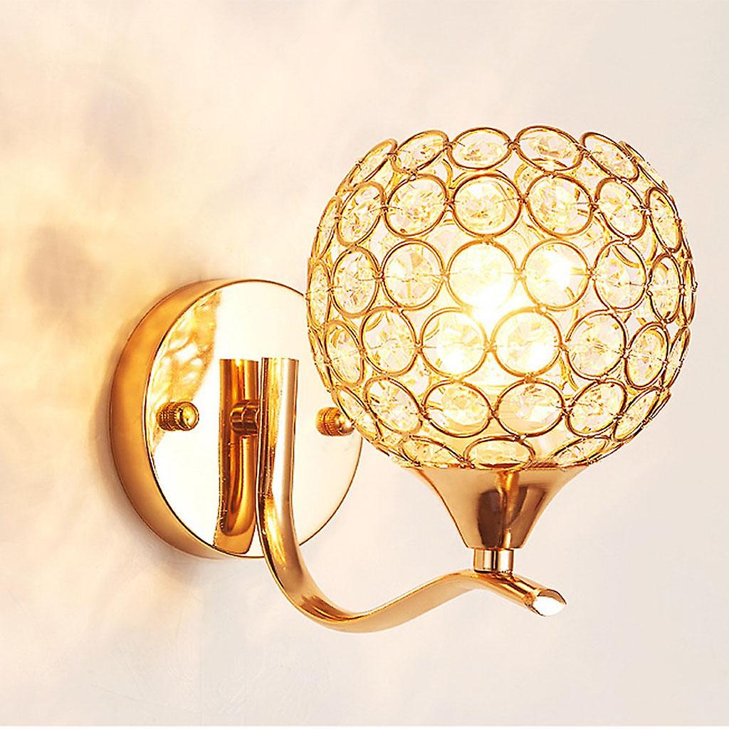 2x Wall Lamp E27 Socket Gold Ornament Indoor Sconce For Corridor Stairs Bedside Bedrooms