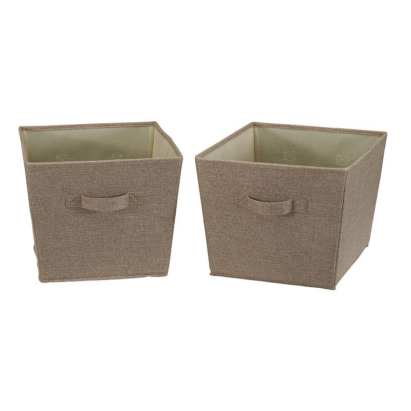 Household Essentials Medium Tapered Bins with Handles 2-pack Set