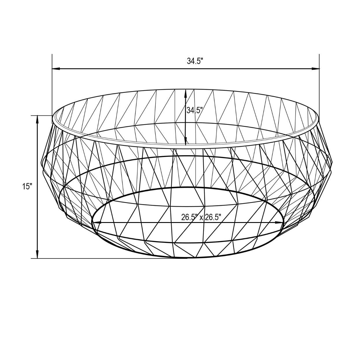 LeisureMod Malibu Modern Round Glass Top Coffee Table With Metal Base