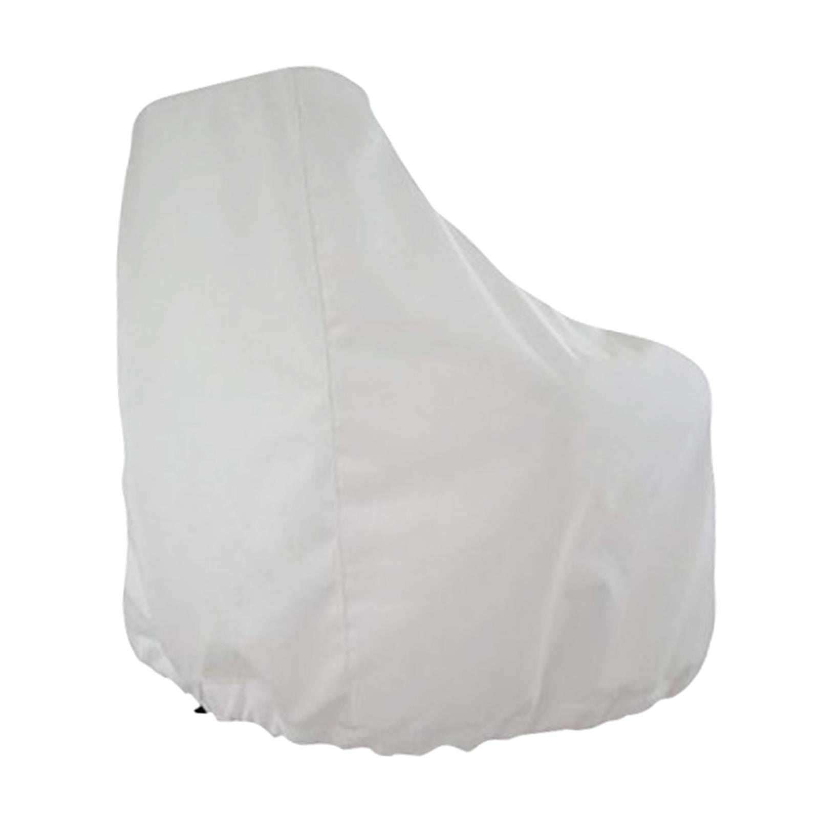 210D Single Boat Seat Cover， Dust Rain ， Sea Boat Outdoor Waterproof Resistant， Multicolor ， 65×65×120cm White