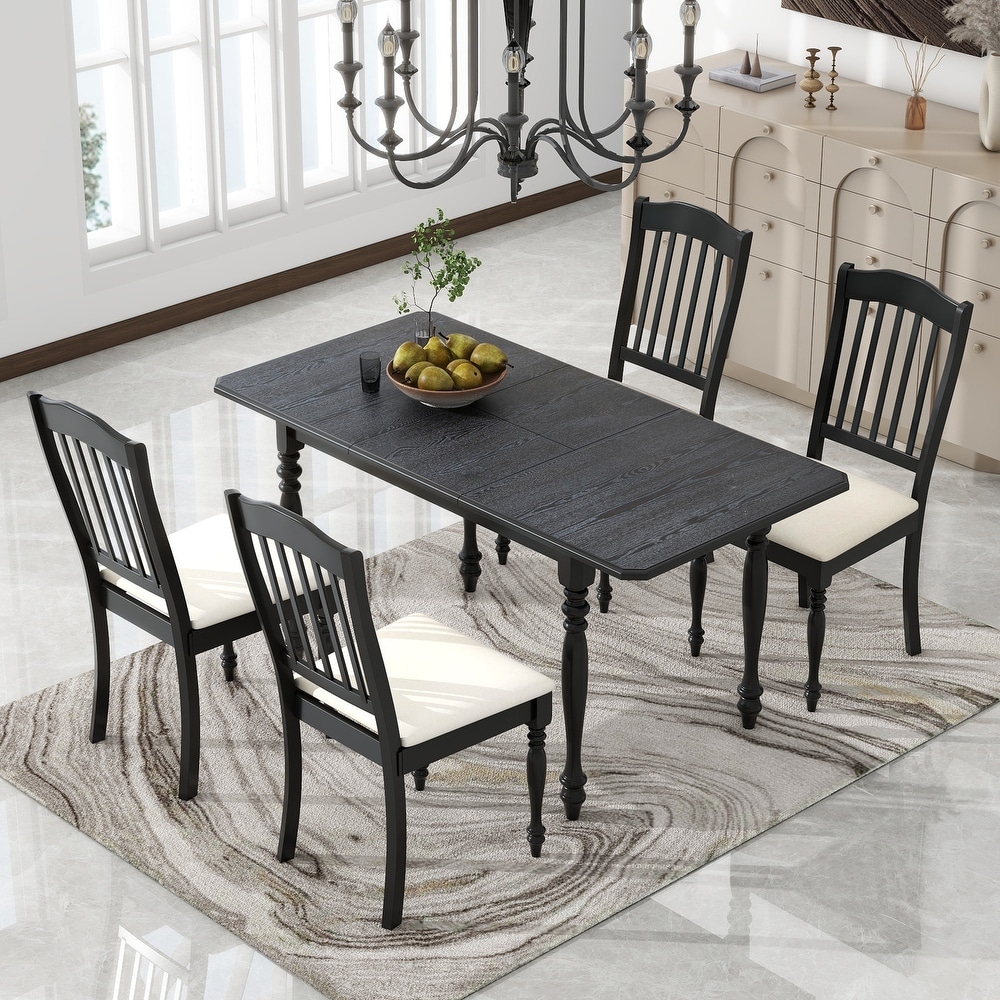 Extendable Dining Table Set with 15\