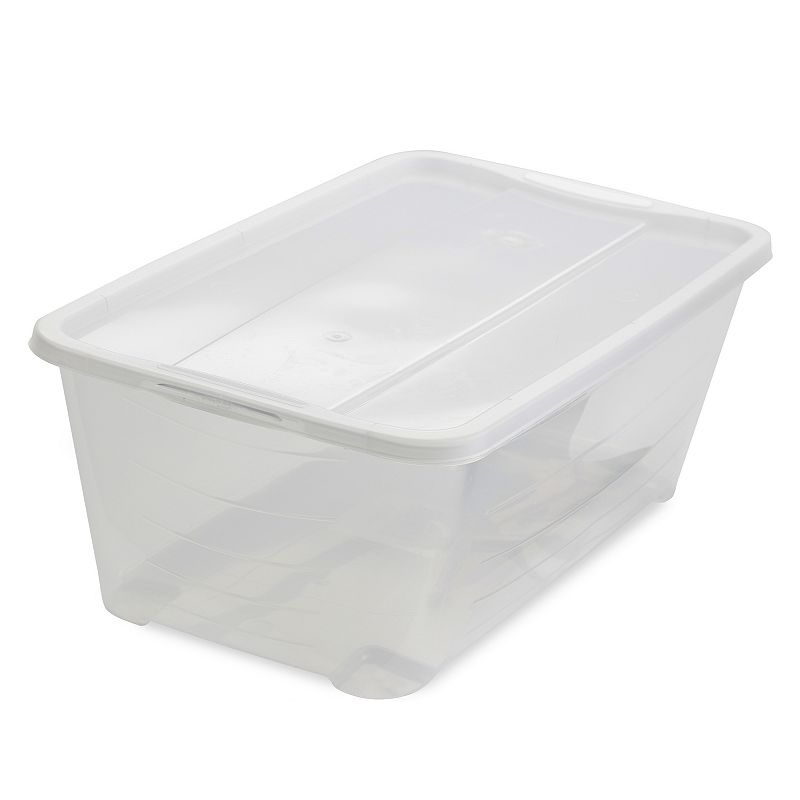 Life Story 6L Shoe and Closet Storage Box Stacking Containers， Clear (40 Pack)