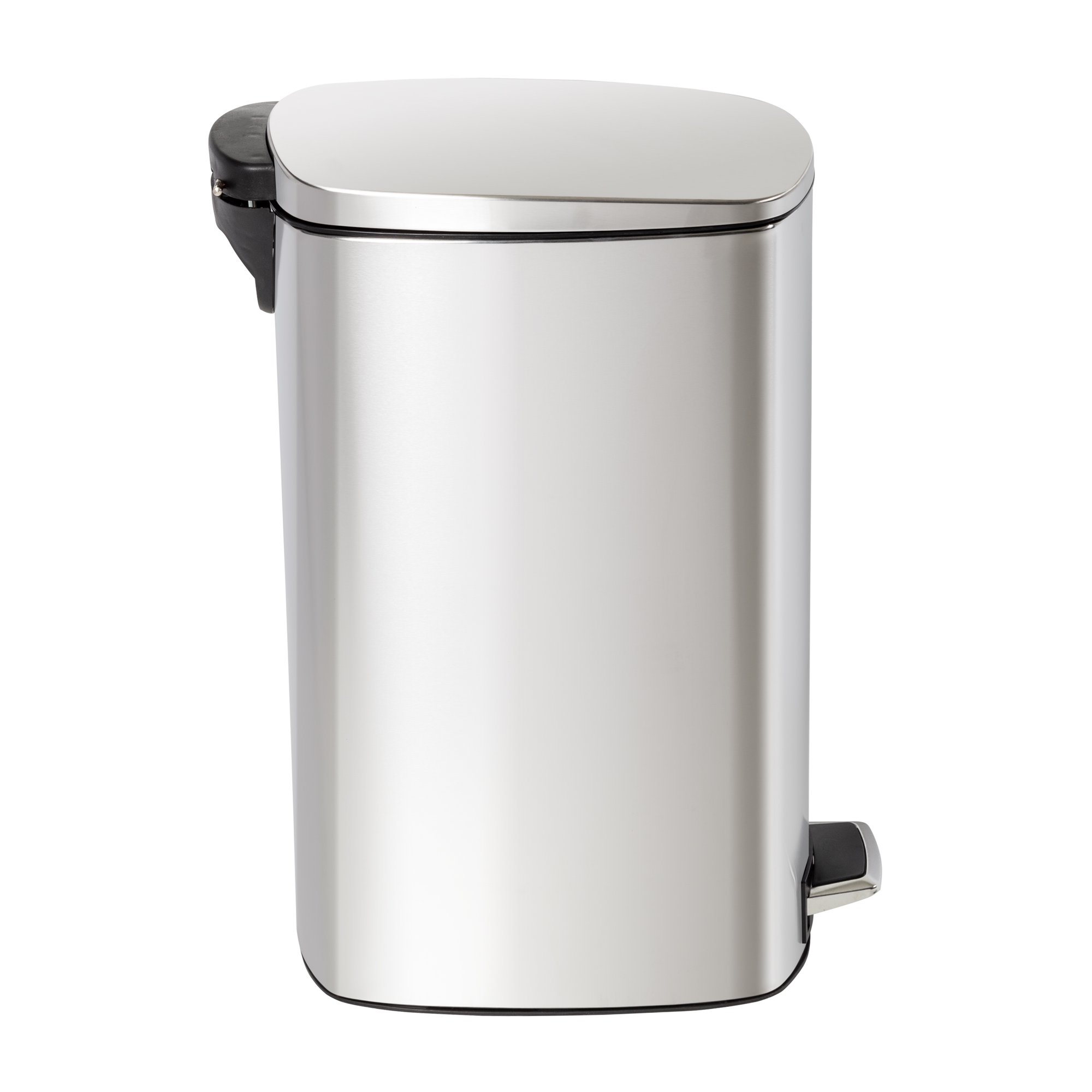 Honey-Can-Do 10.6 gal Slim Stainless Steel Step On Kitchen Trash Can (TRS-09333)