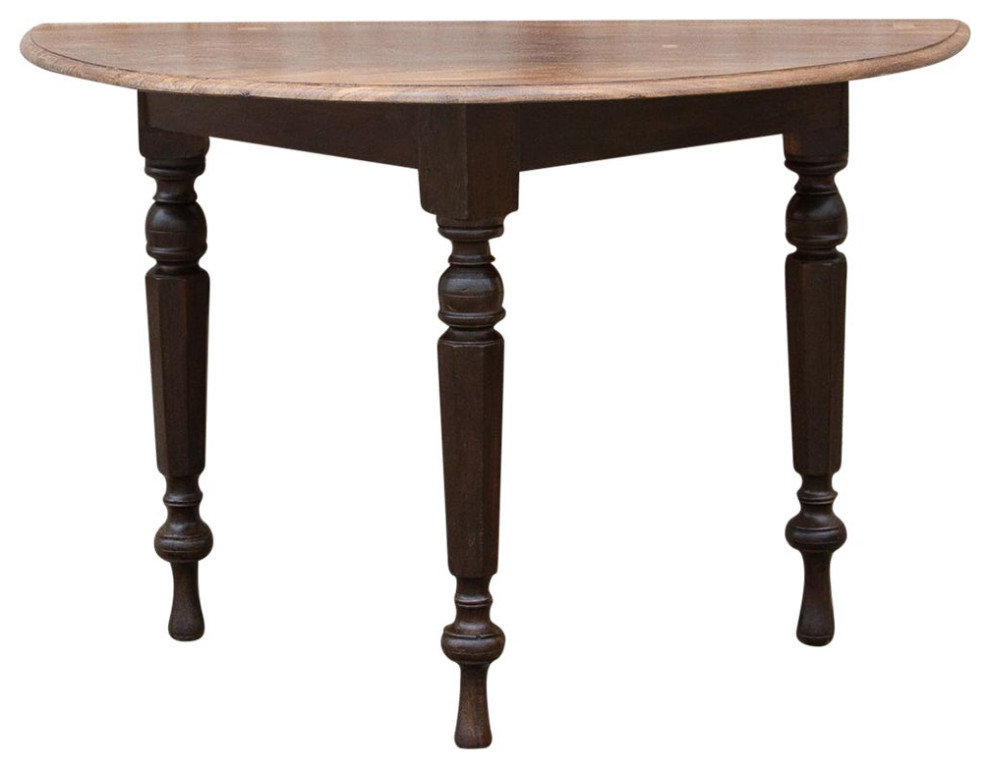 Early 19th Century Colonial Ceylon Demilune Table   Traditional   Console Tables   by De cor  Houzz