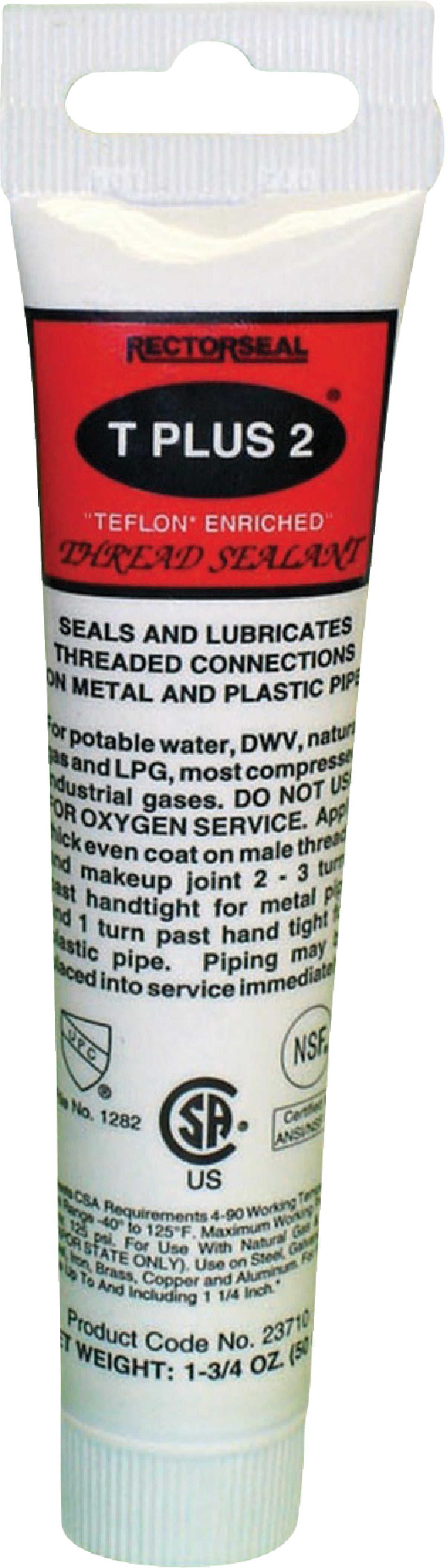 Rectorseal T Plus 2 PipeThread Sealant 1.75 Oz. White