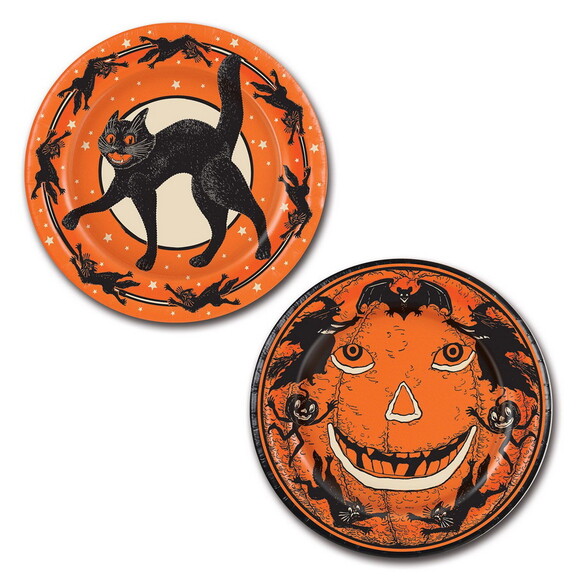 Beistle 08002 Vintage Halloween Plates  9