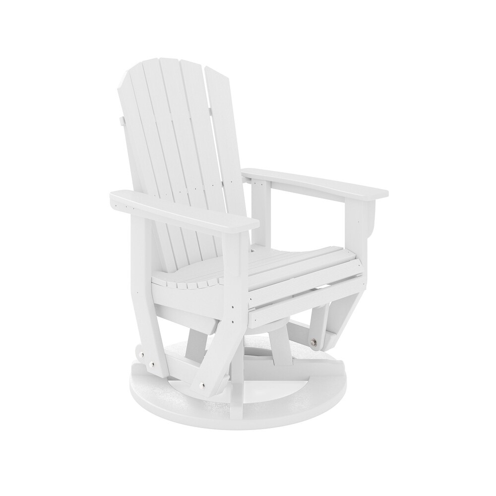 Ocean View HDPE Swivel Glider Chair