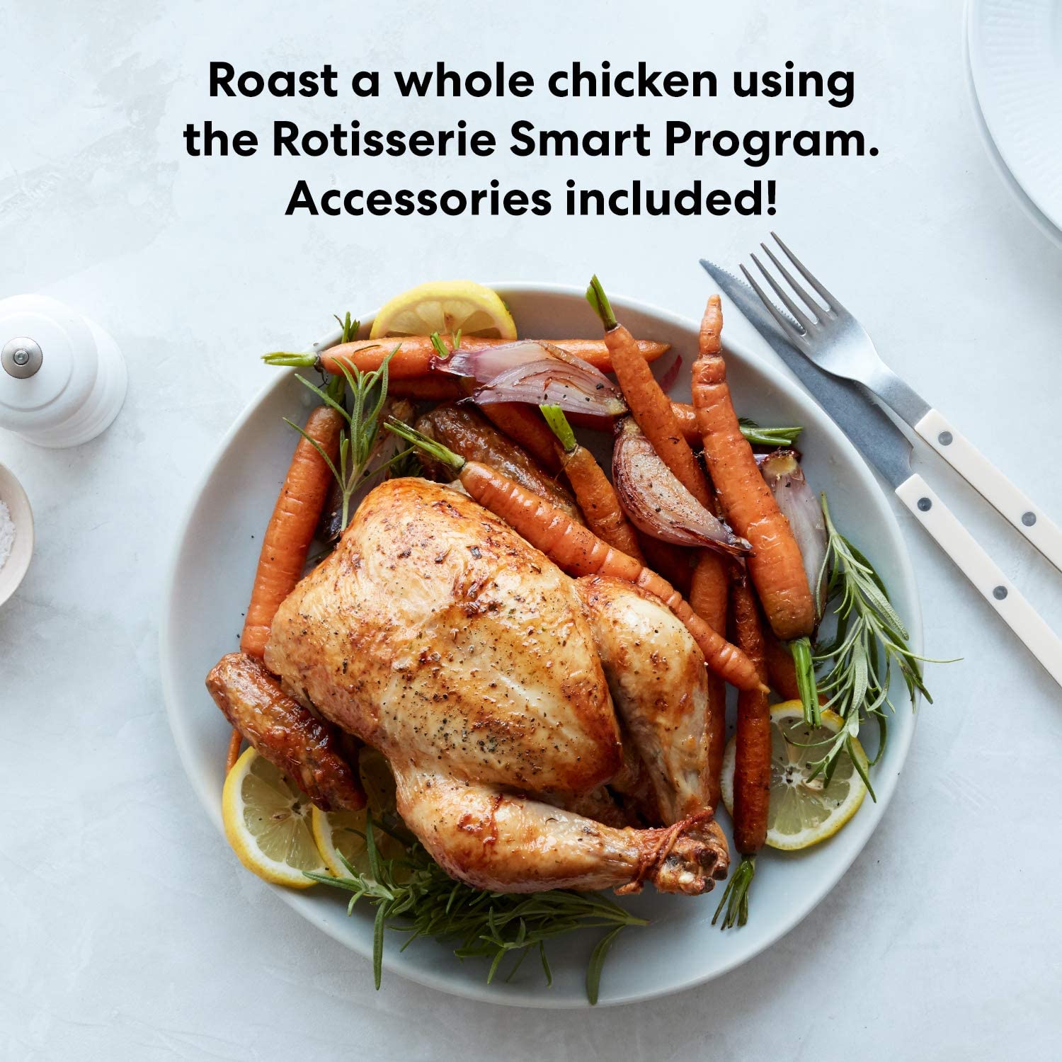 Instant Vortex Pro Air Fryer， 10 Quart， 9-in-1 Rotisserie and Convection Oven， From the Makers of Instant Pot with EvenCrisp Technology， App With Over 100 Recipes， 1500W， Stainless Steel