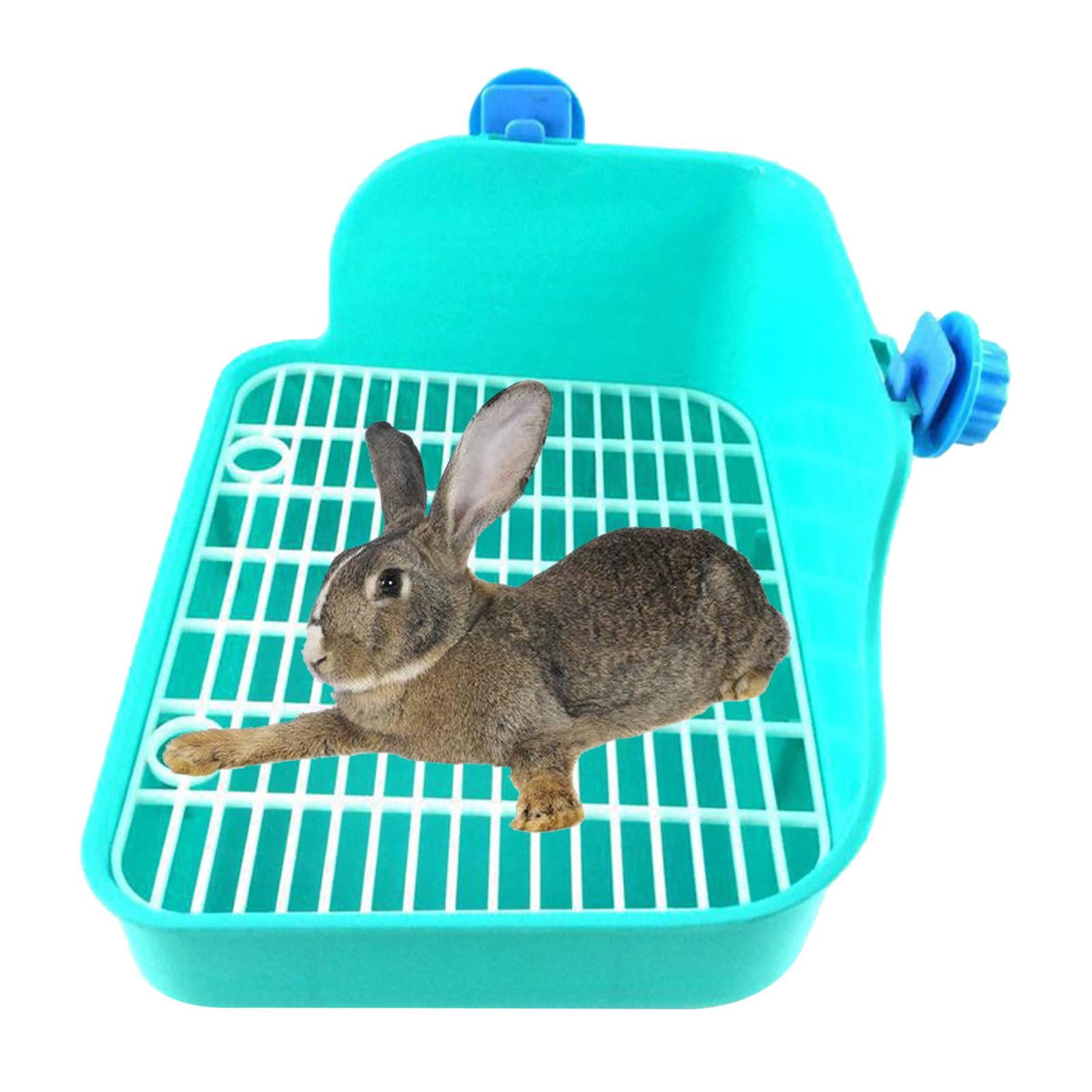 Rabbit Litter Box - Litter Box Potty Cage Rectangular Trainer Green