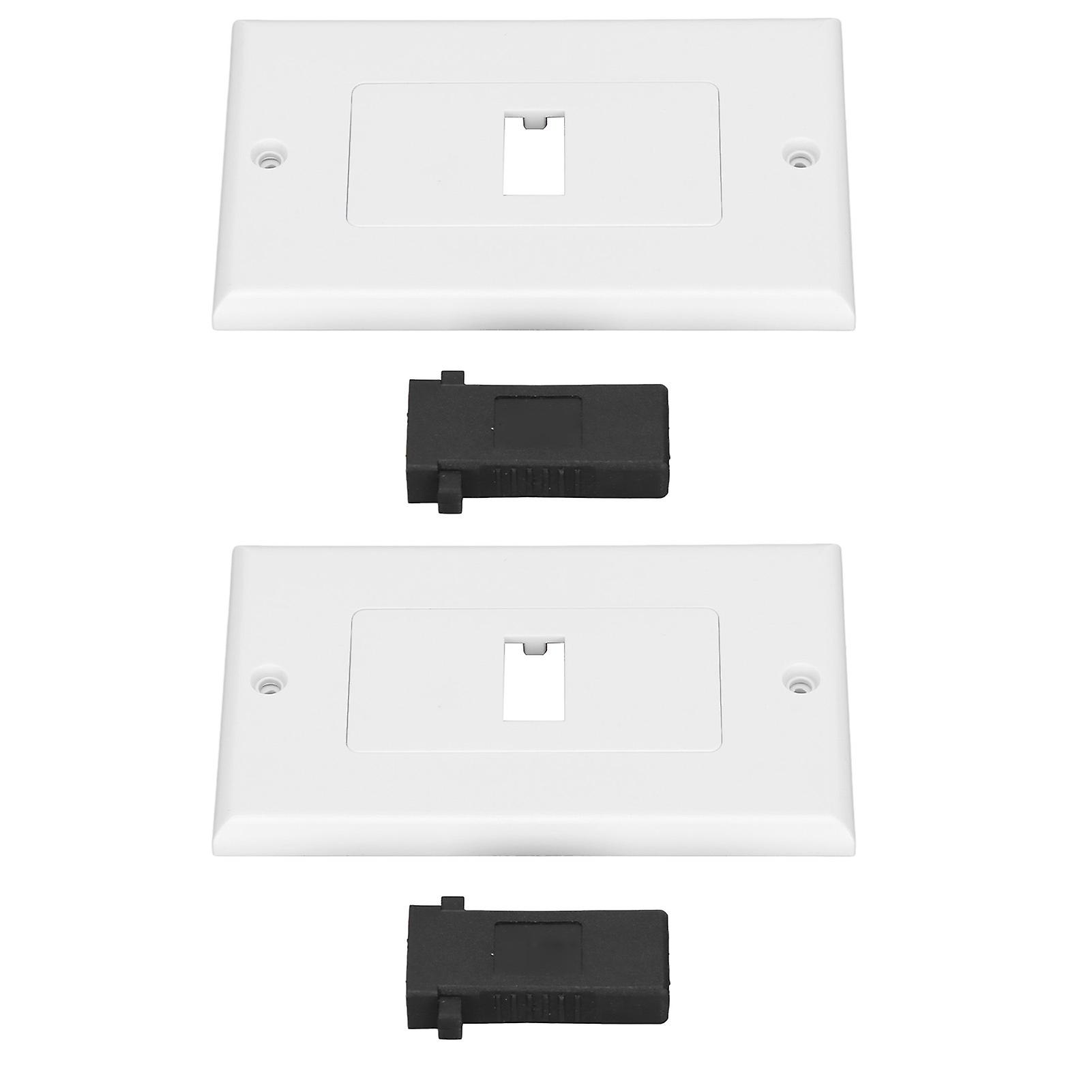 2pcs Usb 3.0 Wall Plate Fast Charging Double Port Usb3.0 Socket Panel For Home Office Hotel