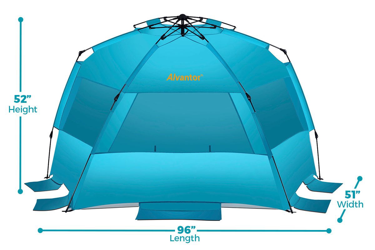 Alvantor Beach Tent Sun Shelter Cabana Automatic Pop Up Portable Canopy