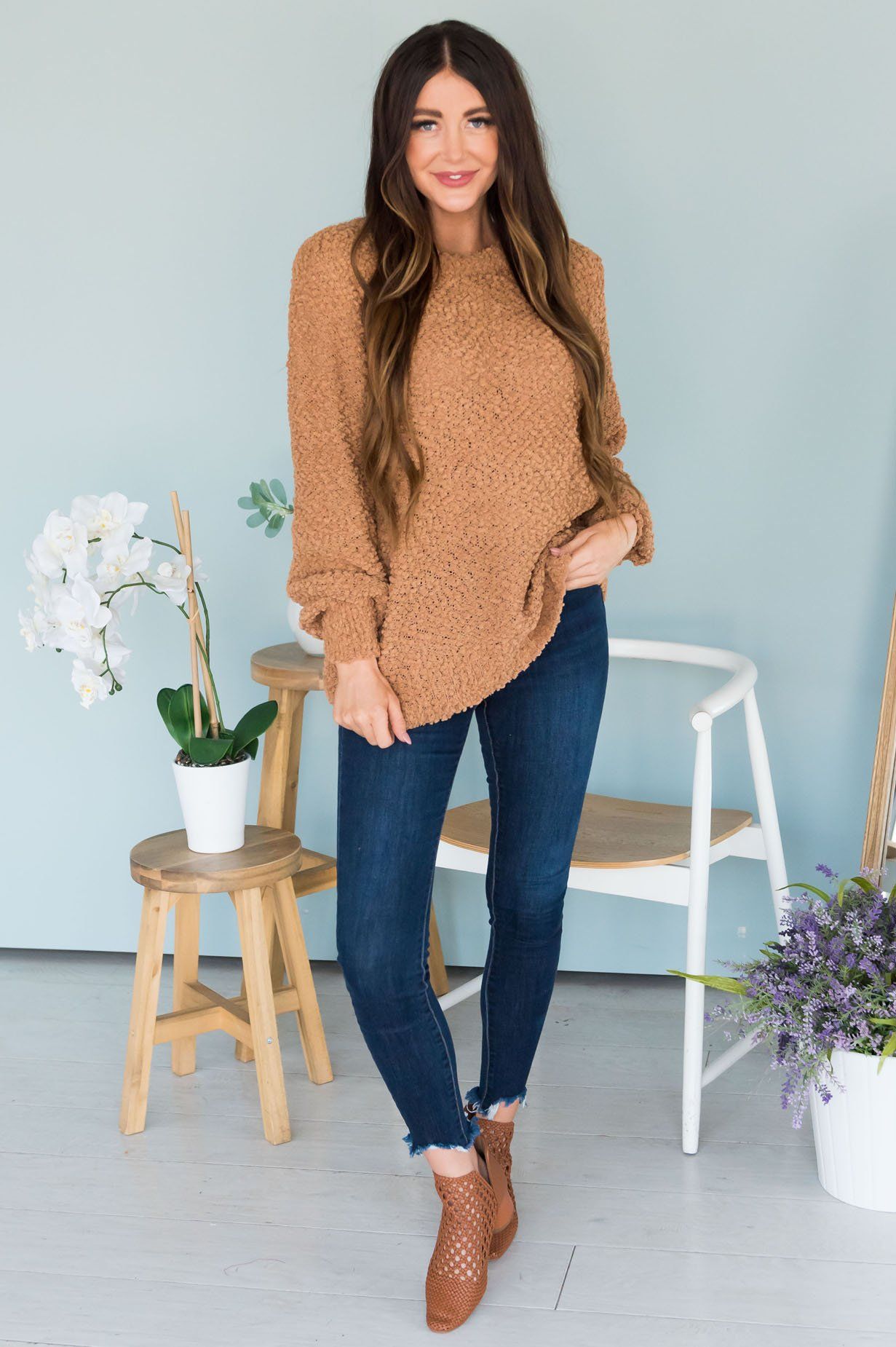 Afternoon Dreamer Modest Sweater