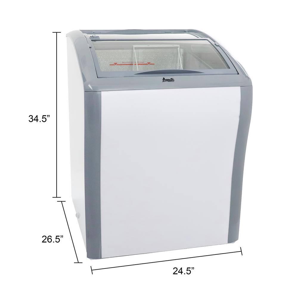 Avanti 24.5 in. W 4.2 cu.ft. Commercial Manual Defrost Chest Freezer or Refrigerator in White CFC436Q0WG