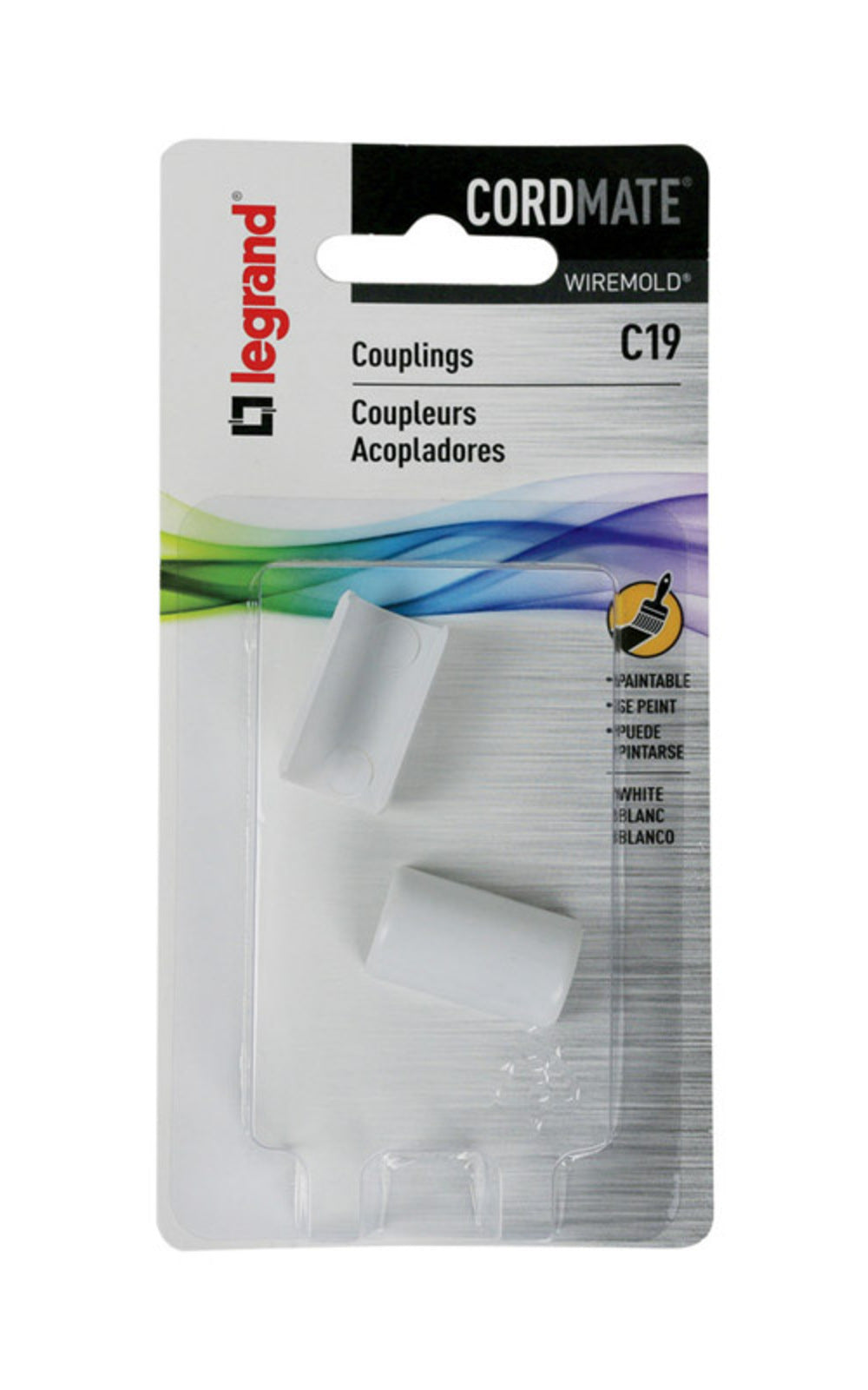 CORD COUPLING COVER WHT