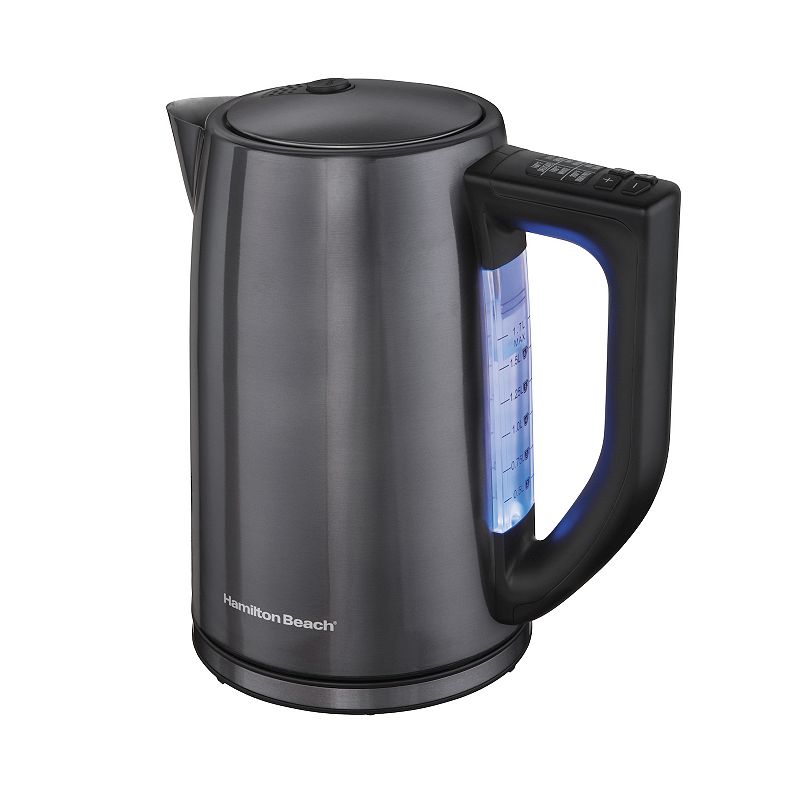 Hamilton Beach 1.7-Liter Variable Temperature Black Stainless Kettle