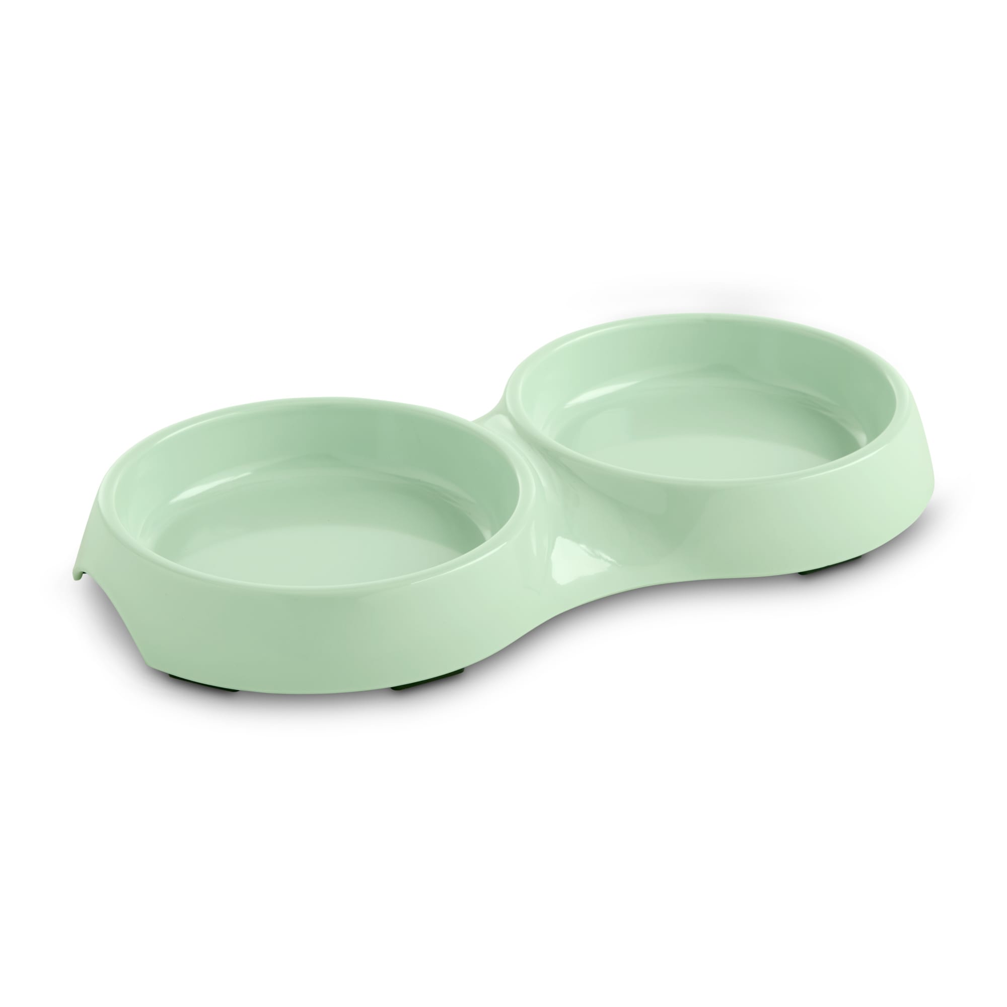 HARMONY Mint Double Cat Bowl Base， 3/4 Cup