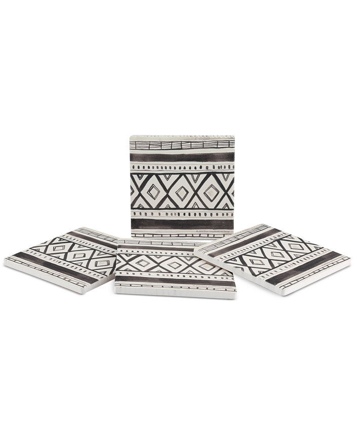 Thirstystone Tribal Echo III 4-Pc. Coaster Set