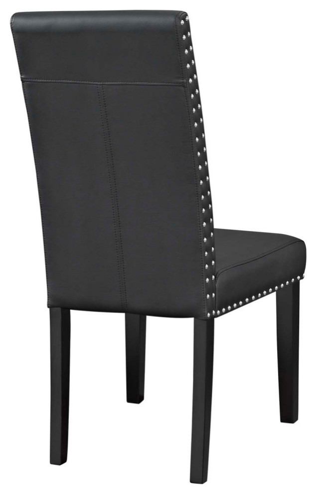 Modway Furniture Parcel Dining Side Chair Vinyl Set of 4   Transitional   Dining Chairs   by Beyond Design  ampMore  Houzz