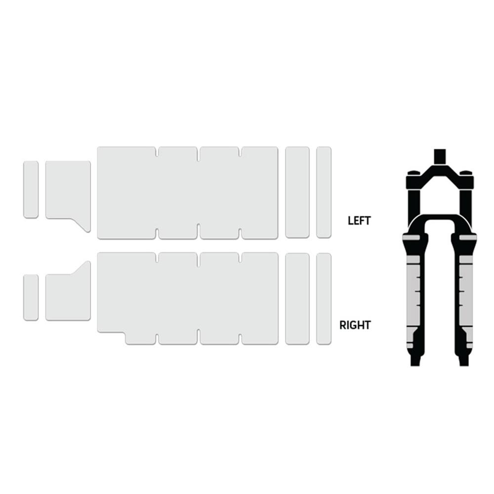 Lizard Skins Fork Protector Patch Kit - Clear