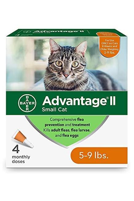 Advantage II Flea And Tick Prevention For Cats Under 9 lbs