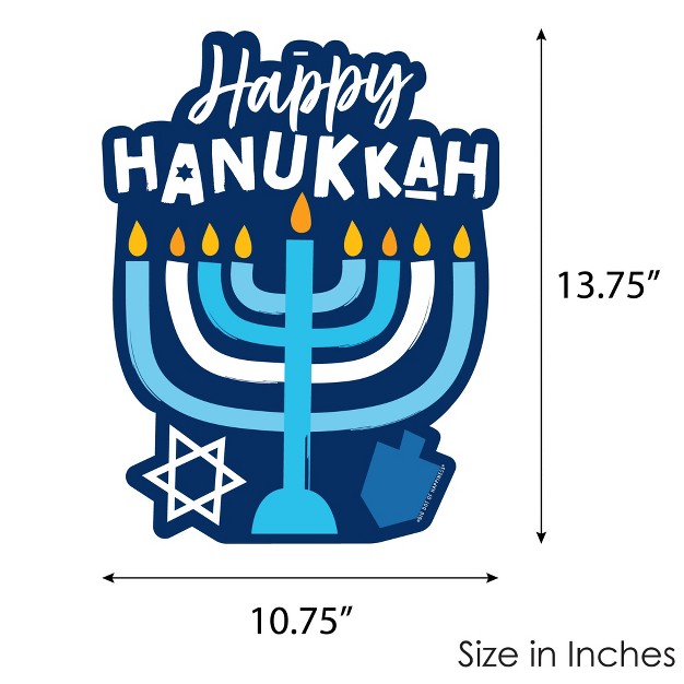 Big Dot Of Happiness Hanukkah Menorah Hanging Porch Chanukah Holiday Party Outdoor Decorations Front Door Decor 1 Piece Sign