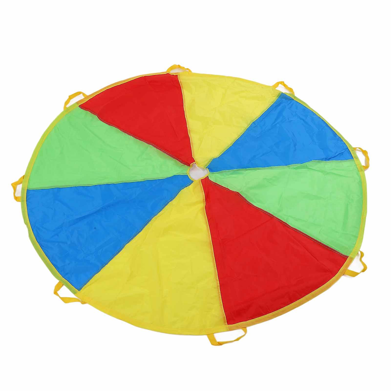 1.8m Jump Sack Rainbow Umbrella Kids Play Parachute Sport Activity Game Accessory