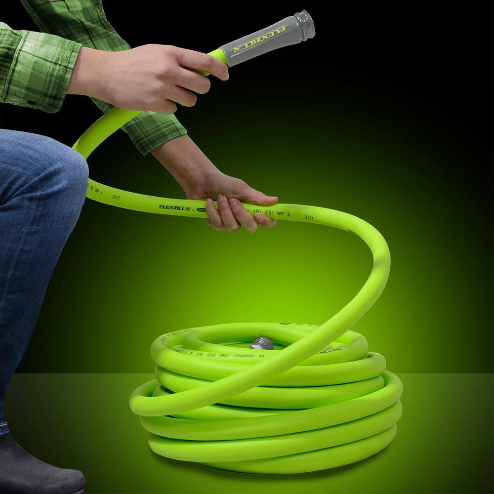 Flexzilla 58 in. x 5 ft. Garden Lead-In Hose with 34 in. GHT Fittings HFZG505YW