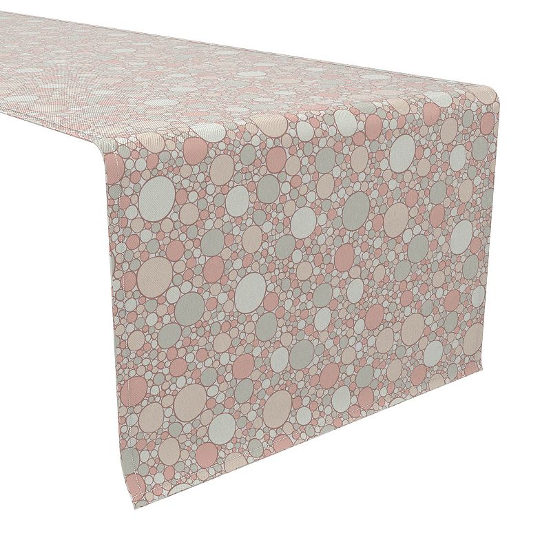 Table Runner， 100% Cotton， 16x108， Pastel Modern Dots