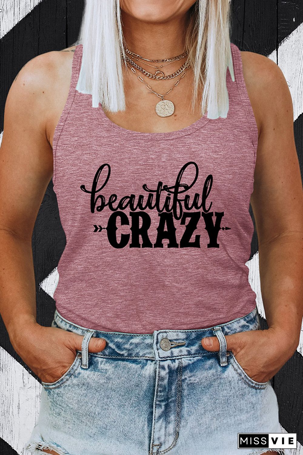 Beautiful Crazy Sleeveless Tank Top