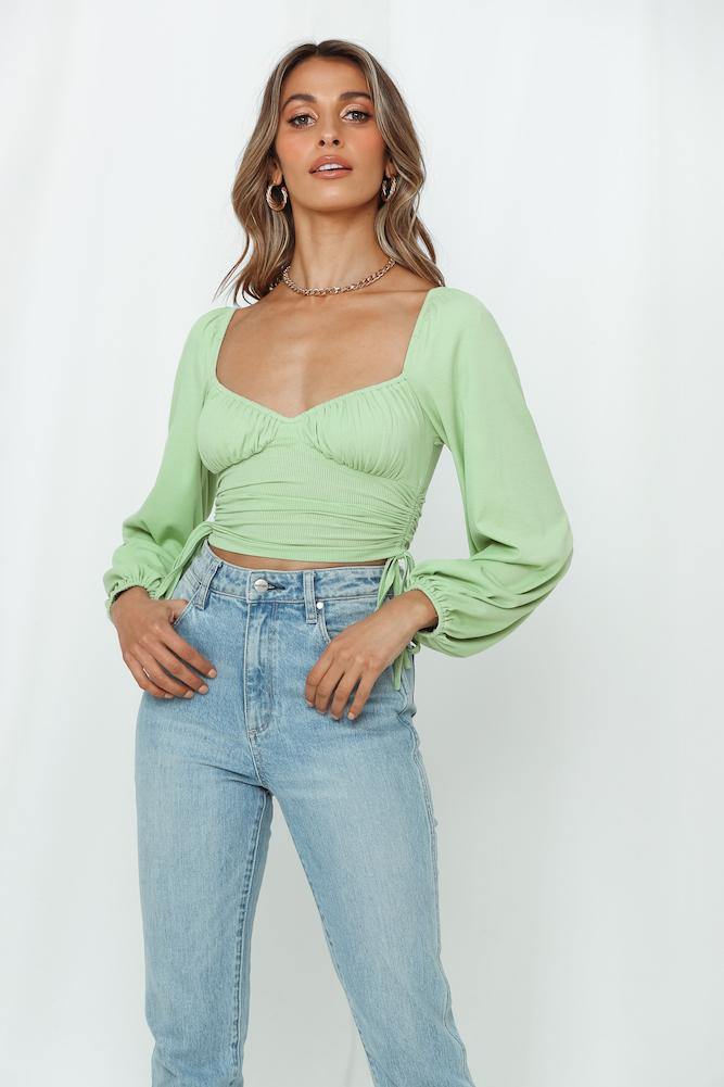 Live Wire Crop Green