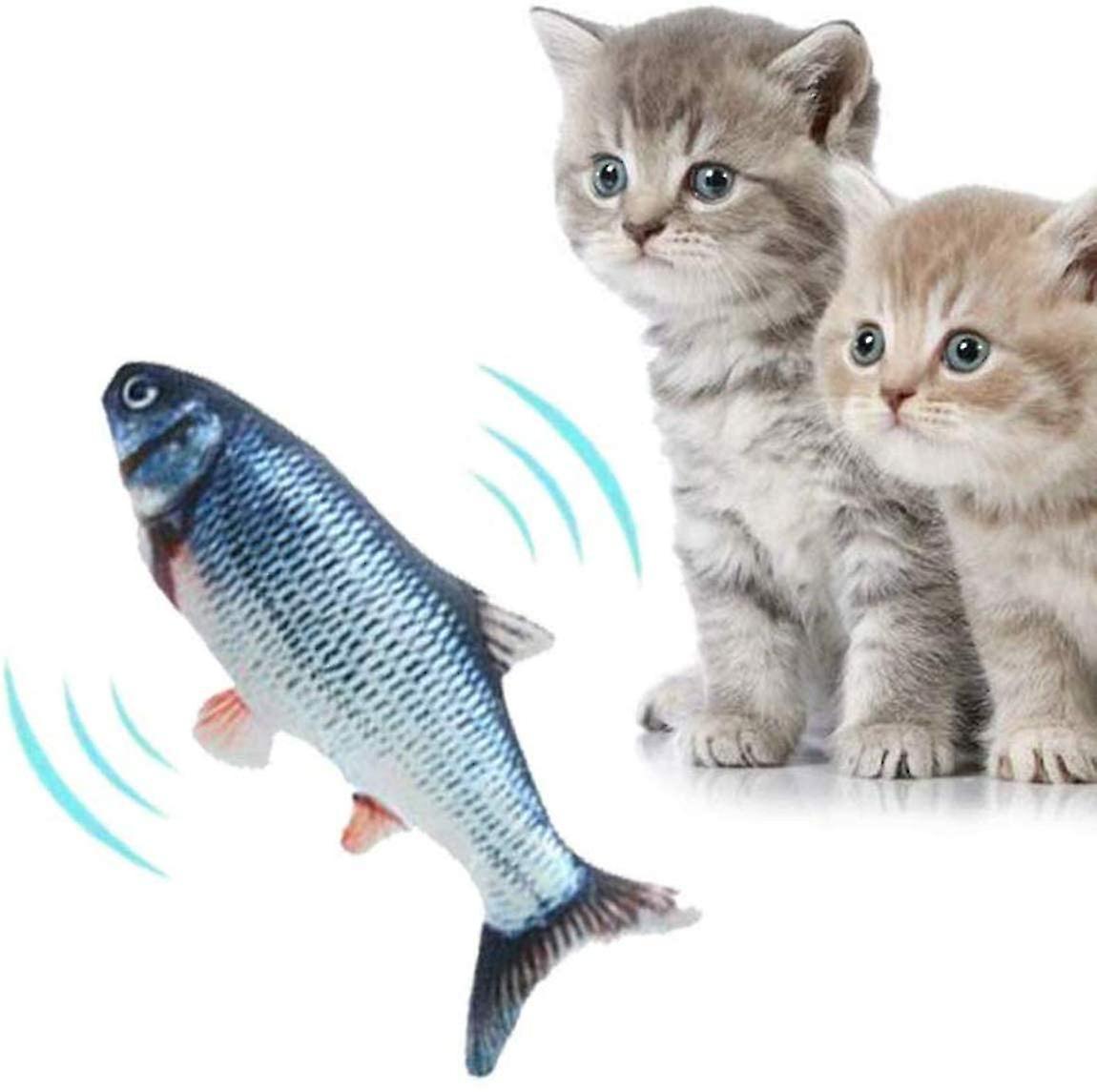 Electric Fish Cat Toy Moving Fish Plush Toy Catnip 3d Simulation Active Doll