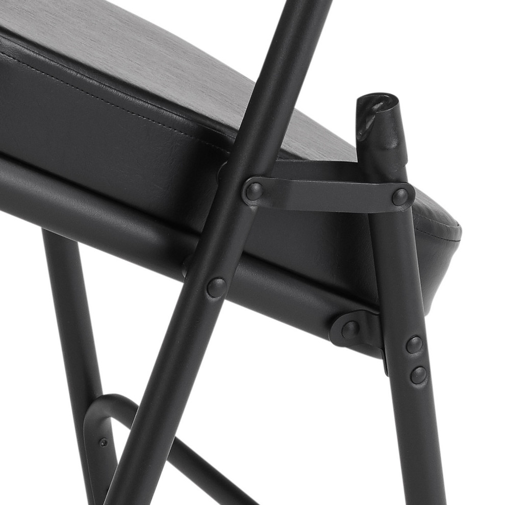 NPS 3200 2 quotVinyl Upholstered Double Hinge Folding Chair  Set of 2   Contemporary   Folding Chairs And Stools   by National Public Seating  Houzz