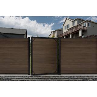 CREATIVE SURFACES Composite Fence Series 6 ft. Ground Contact Gate Post HDGTEPST0001