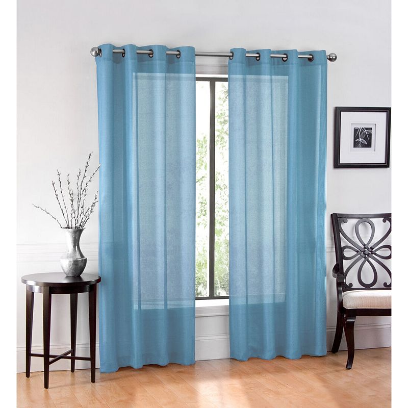 GoodGram Ultra Luxurious Elegant Sheer Grommet Single Curtain Panel