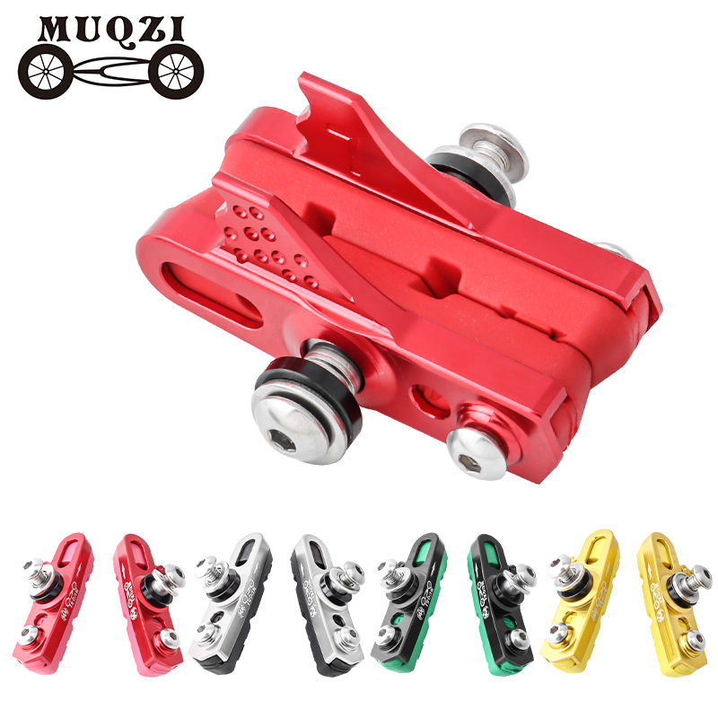 Wholesales 1Pair Colorful Road Bike C Brake Caliper Pads Shoes Set MTB Folding Bicycle Cycling Replace Rubber Braking Shoes