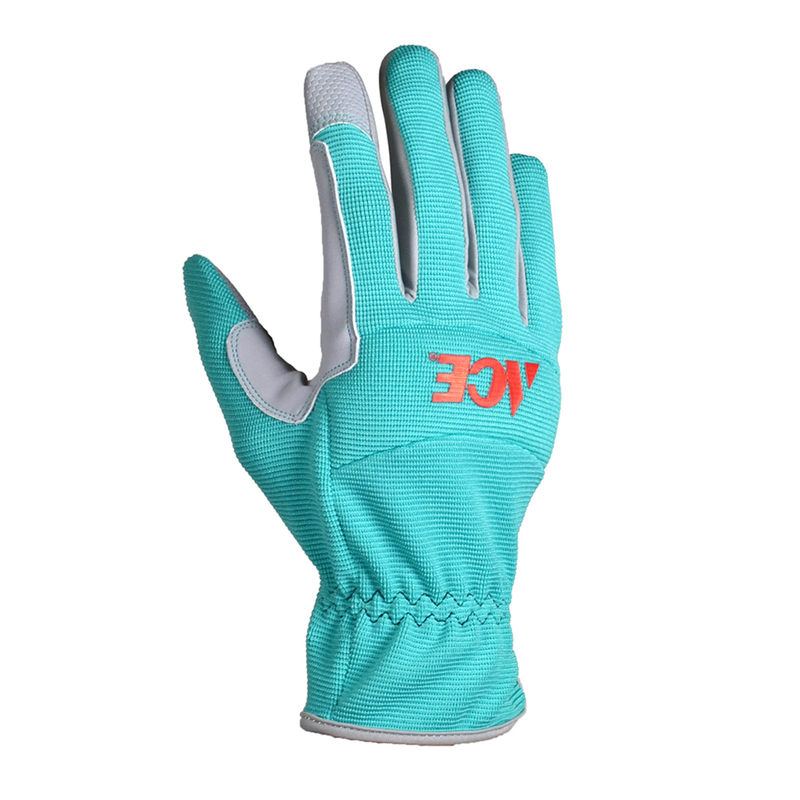 Ace Women\u0027s Indoor/Outdoor Utility Work Gloves Green M 1 pair