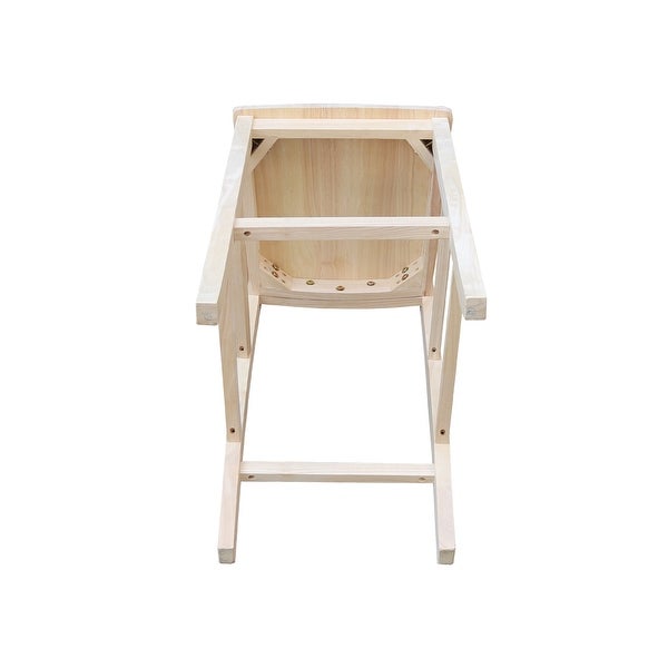 Solid Wood Mission Stool