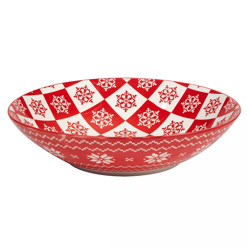 Certified International Set of 6 Peppermint Candy Soup/Pasta Bowls