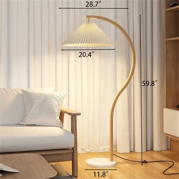 59.8 Inches Arched Floor Lamp for Bedrooms and Living Rooms